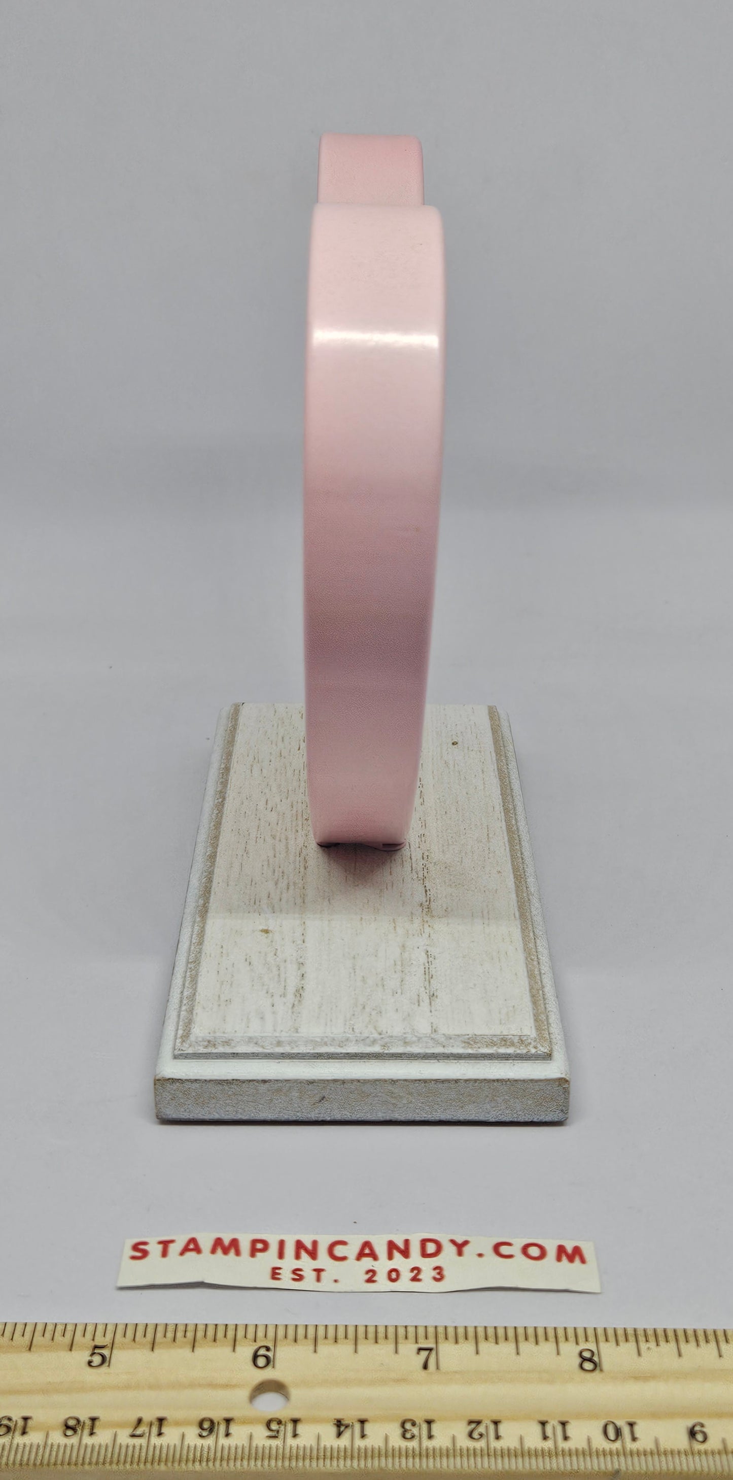 Rae Dunn - Pet Mom Pink Metal Heart on a Wooden Base