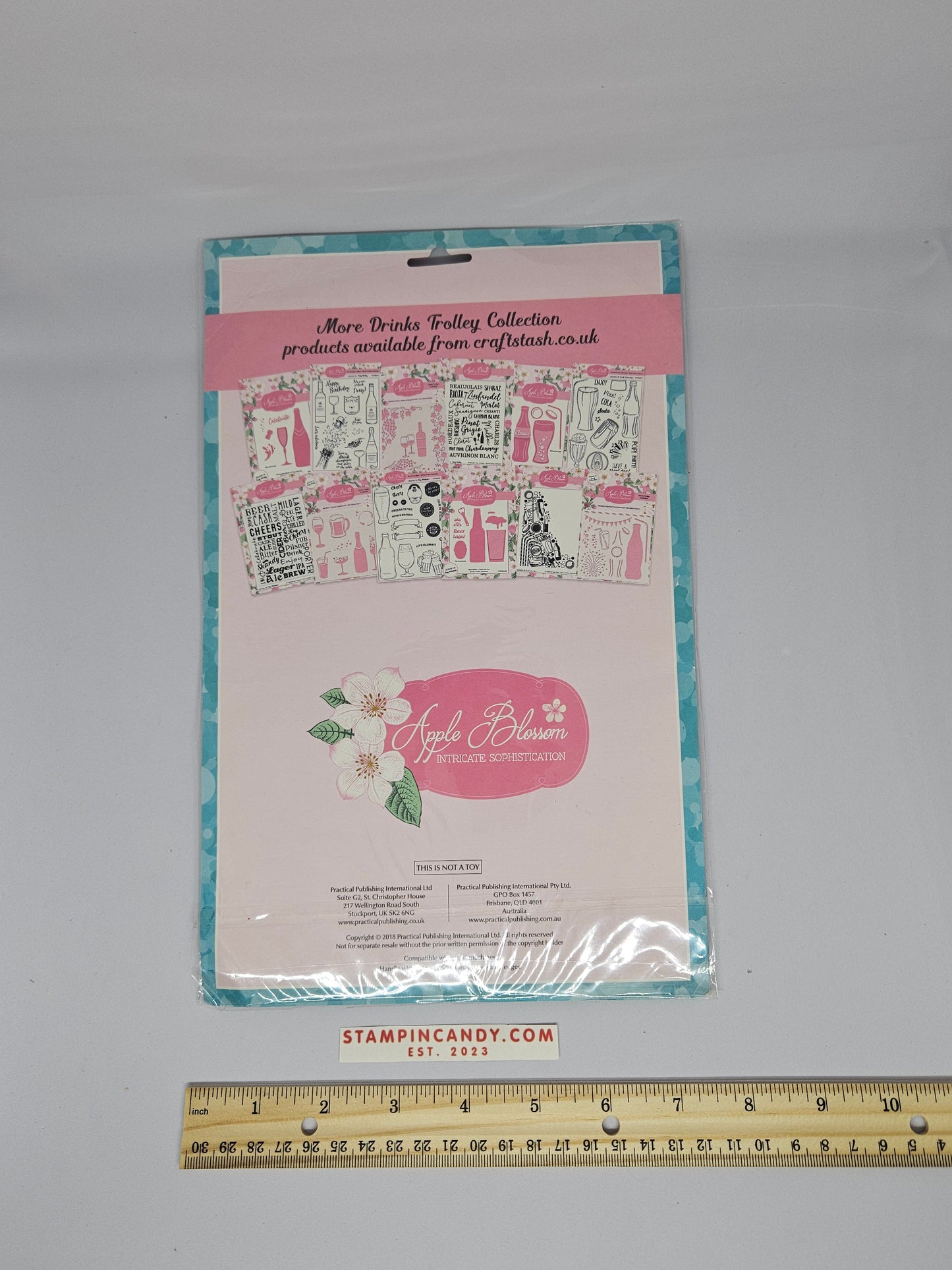 Apple Blossom - Bubble and Fizz Stamp Set and Embossing Folder *NO DIES*