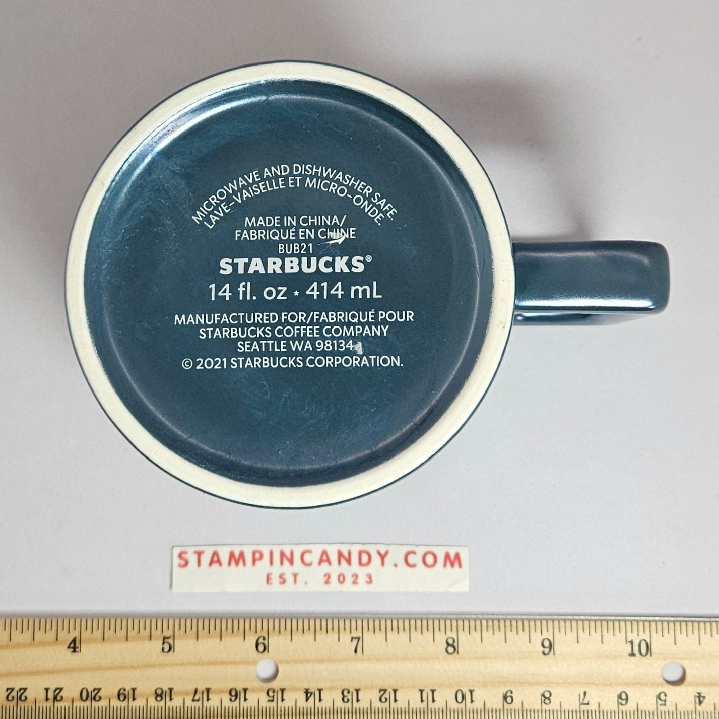 Starbucks - 2021 14oz Holly Berry/Blue Christmas Mug