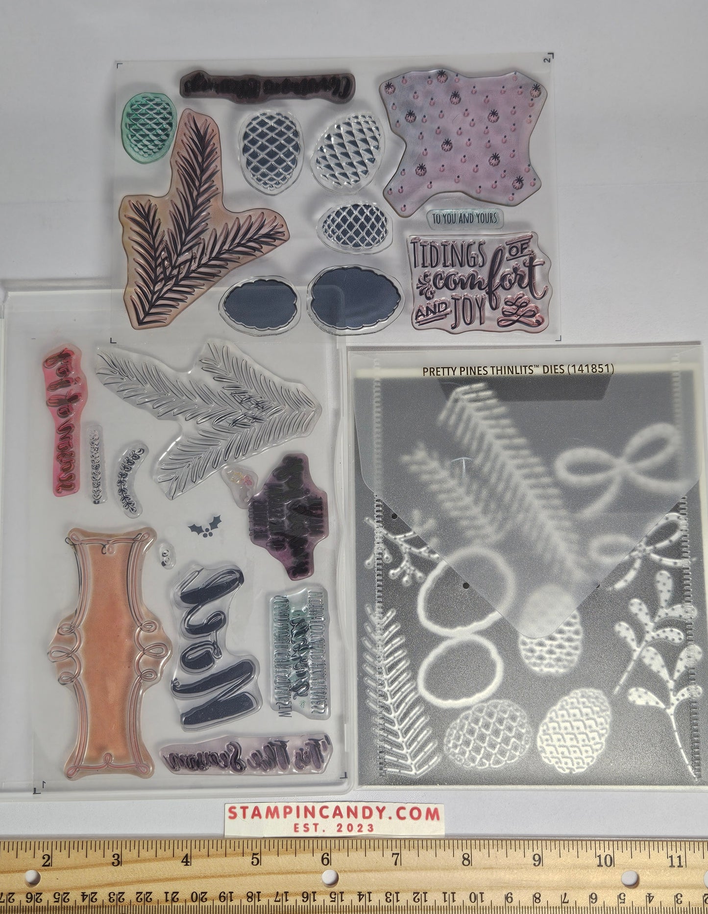 Stampin Up - Christmas Pines with Pretty Pines Dies