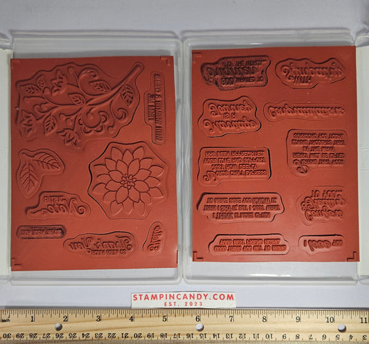 Stampin Up - Flourishing Phrases (Sets 1 and 2 of 2)