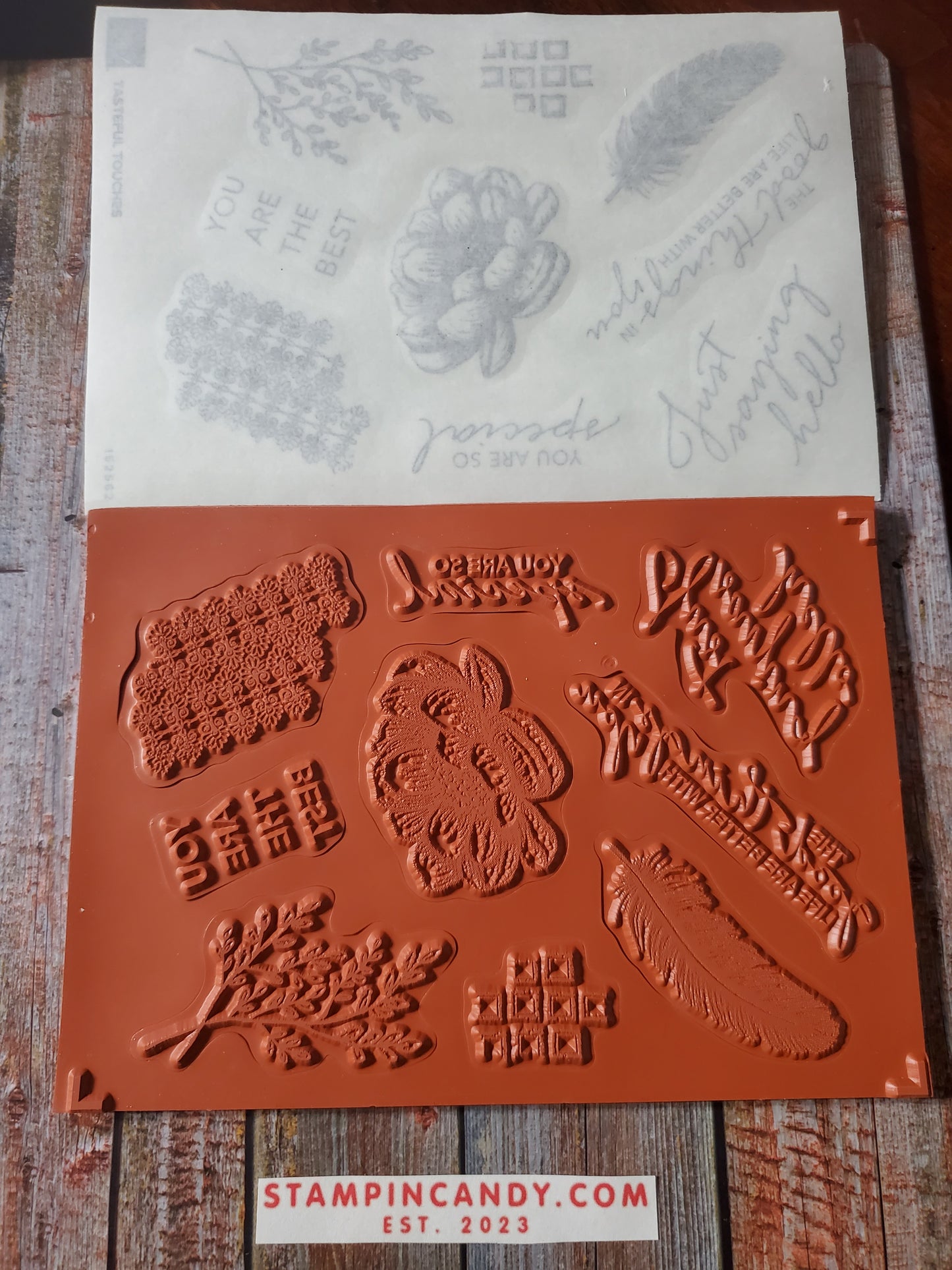 Stampin' UP! "Tasteful Touches" Stamp Set with "Tasteful Labels" Dies