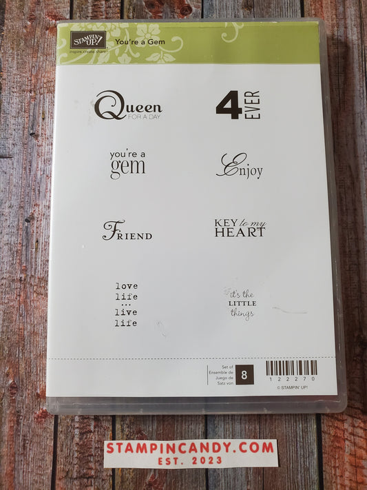 Stampin' UP! "You're a Gem" Stamp Set