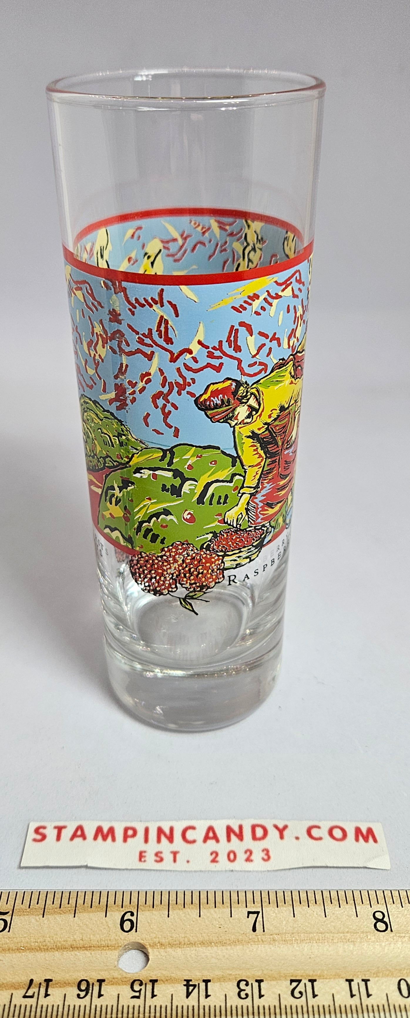 "Raspberry By Vincent Van Gogh Spirits" Glass