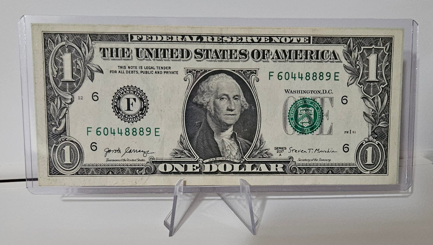 Fancy Serial Number $1 - "F 60448889 E"