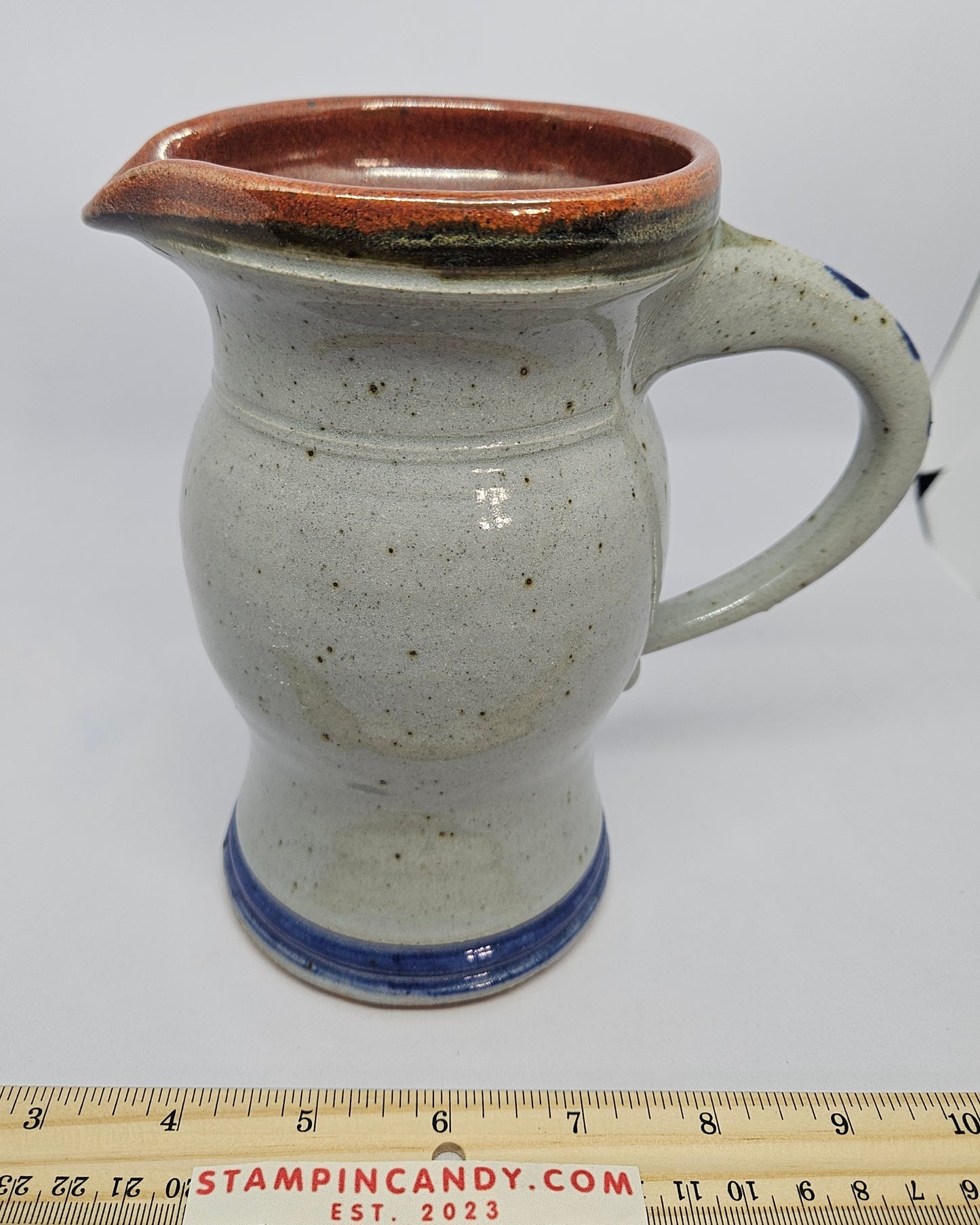 Bethany Beach Delaware Stoneware / Pottery Pitcher - By Harvey 1995