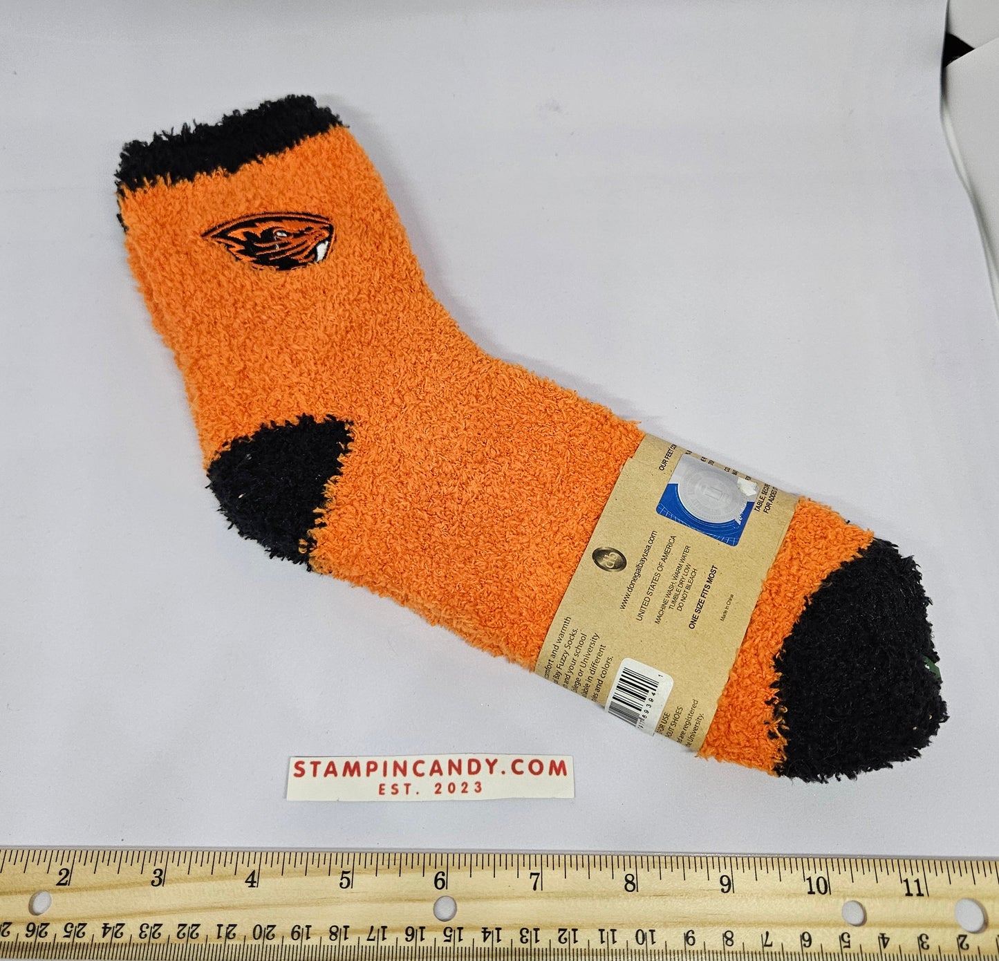 Oregon State Beavers - Orange Fuzzy Socks - Donegal Bay