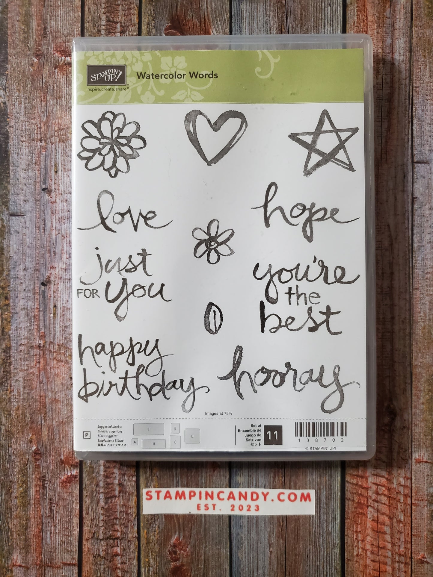 Stampin' UP! "Watercolor Words" Stamp Set