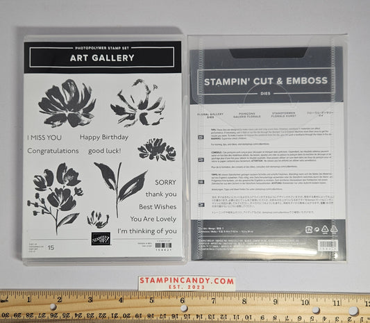 Stampin Up - Art Gallery w/ Floral Gallery Dies