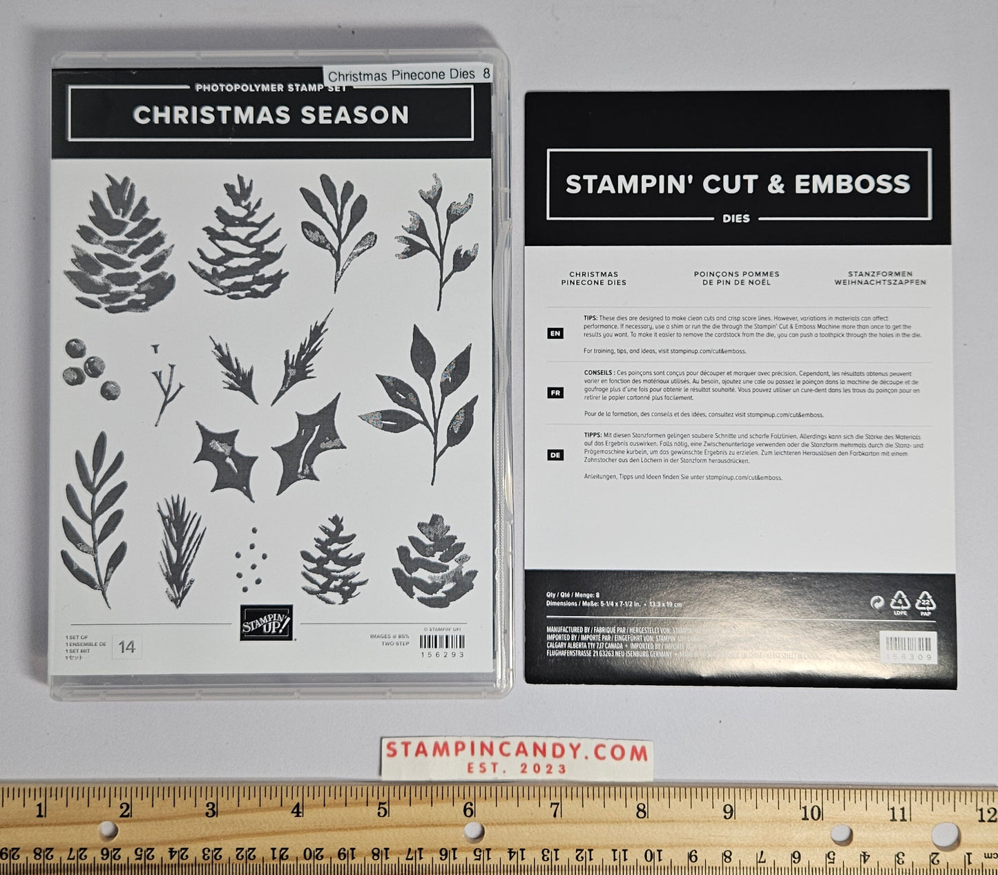Stampin Up - Christmas Season with Christmas Pinecone Dies