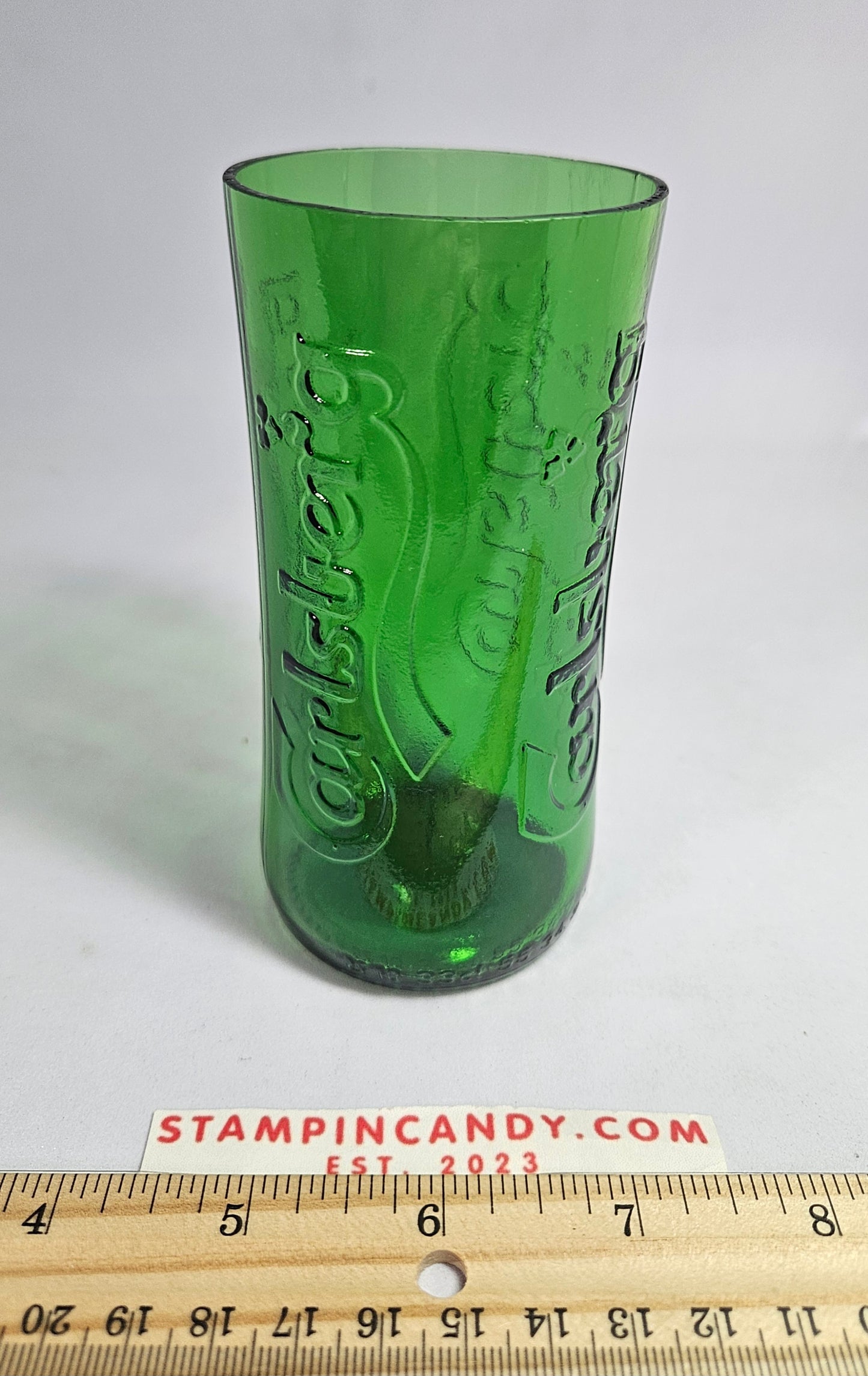 Recycled Carlsberg Green Bar Glass