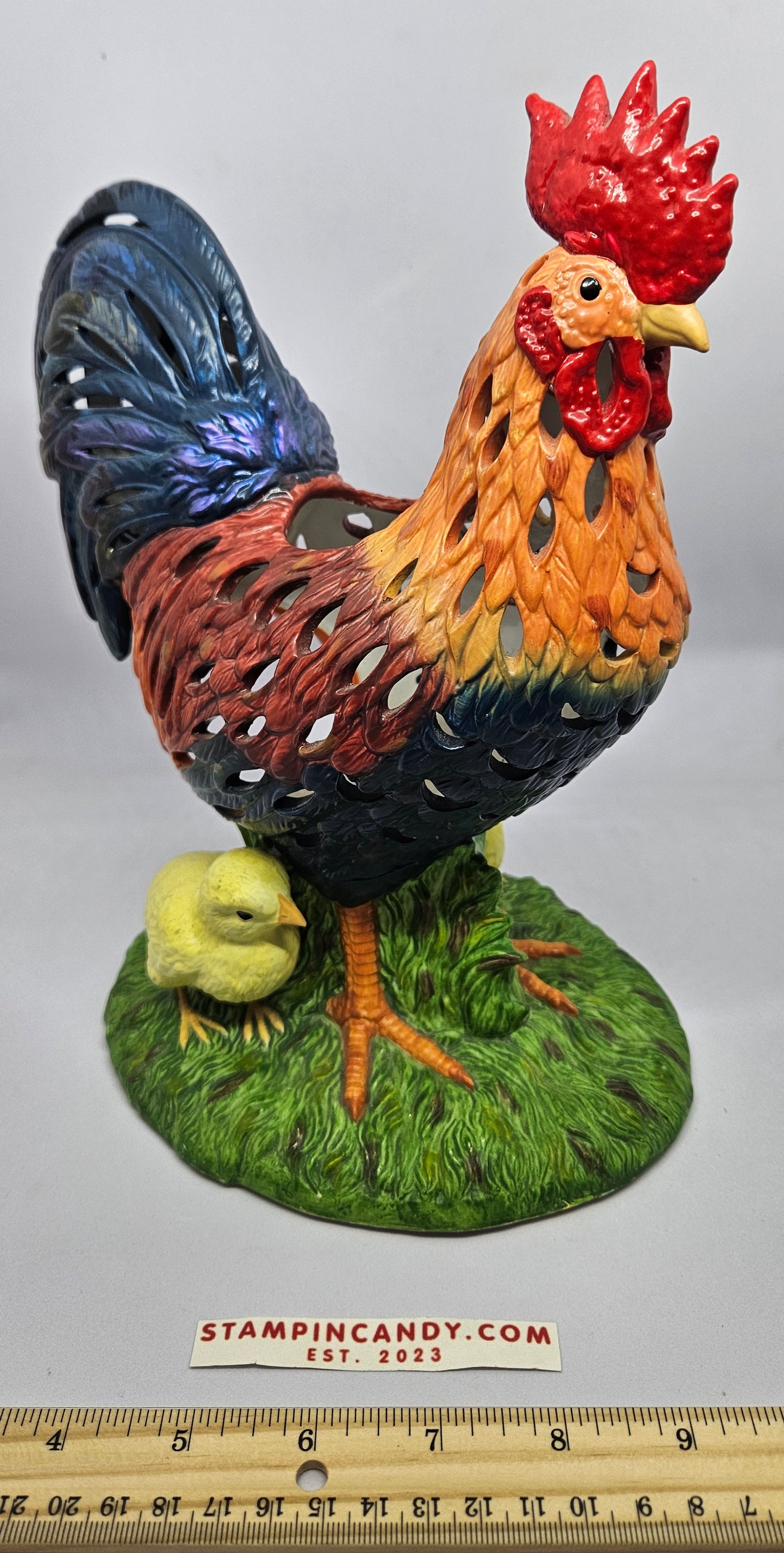 PartyLite - Rooster + 2 Chicks Tealight Holder