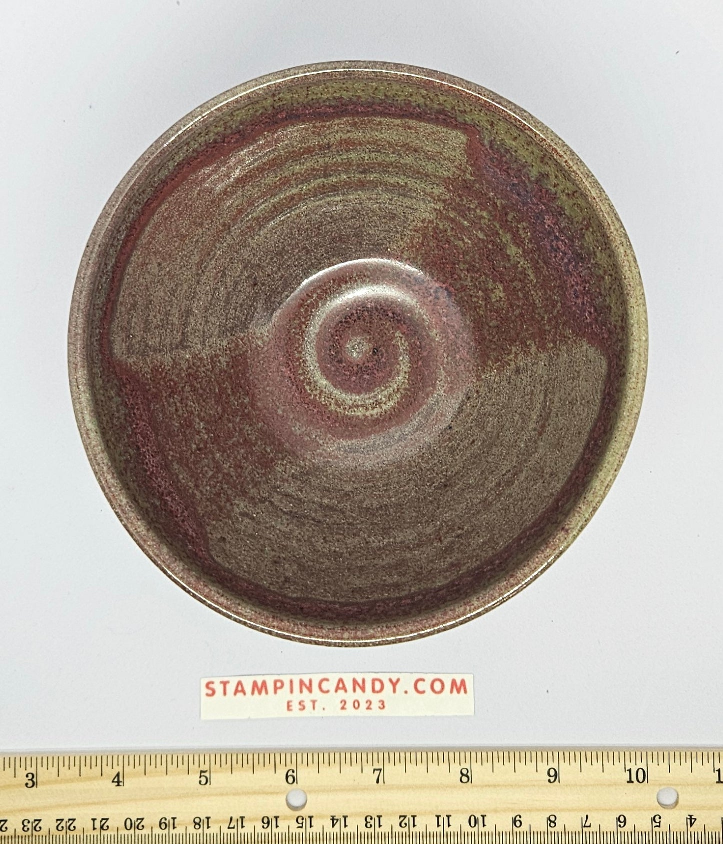 Brown and Red Pottery Bowl