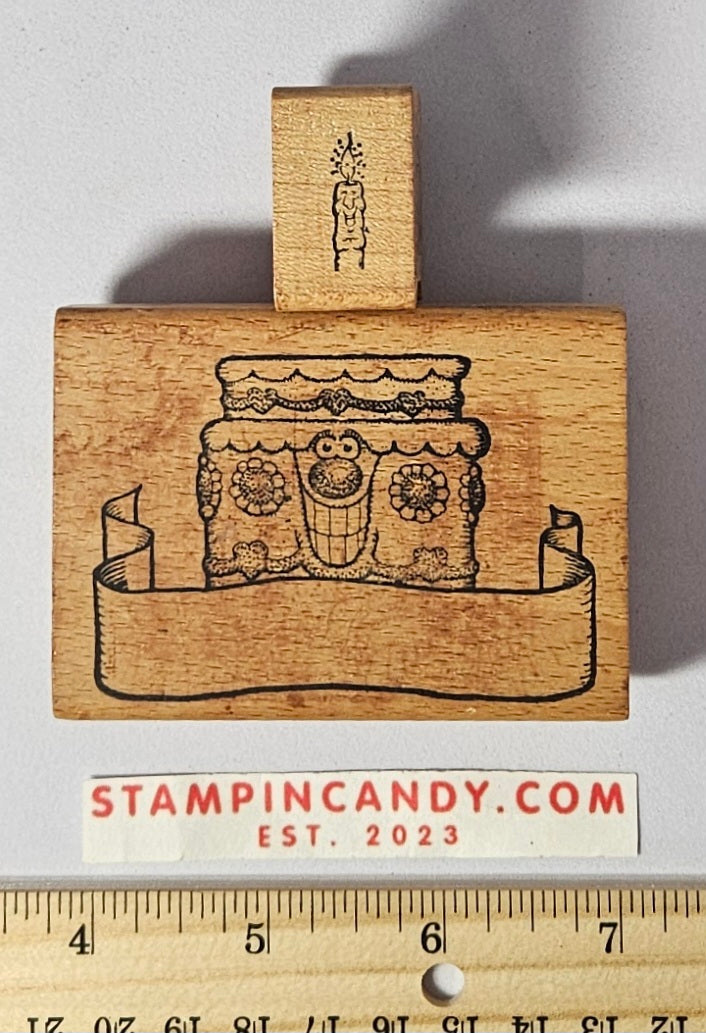 Birthday Cake and Candle Stamps - All Night Media