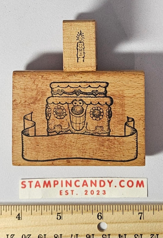 Birthday Cake and Candle Stamps - All Night Media
