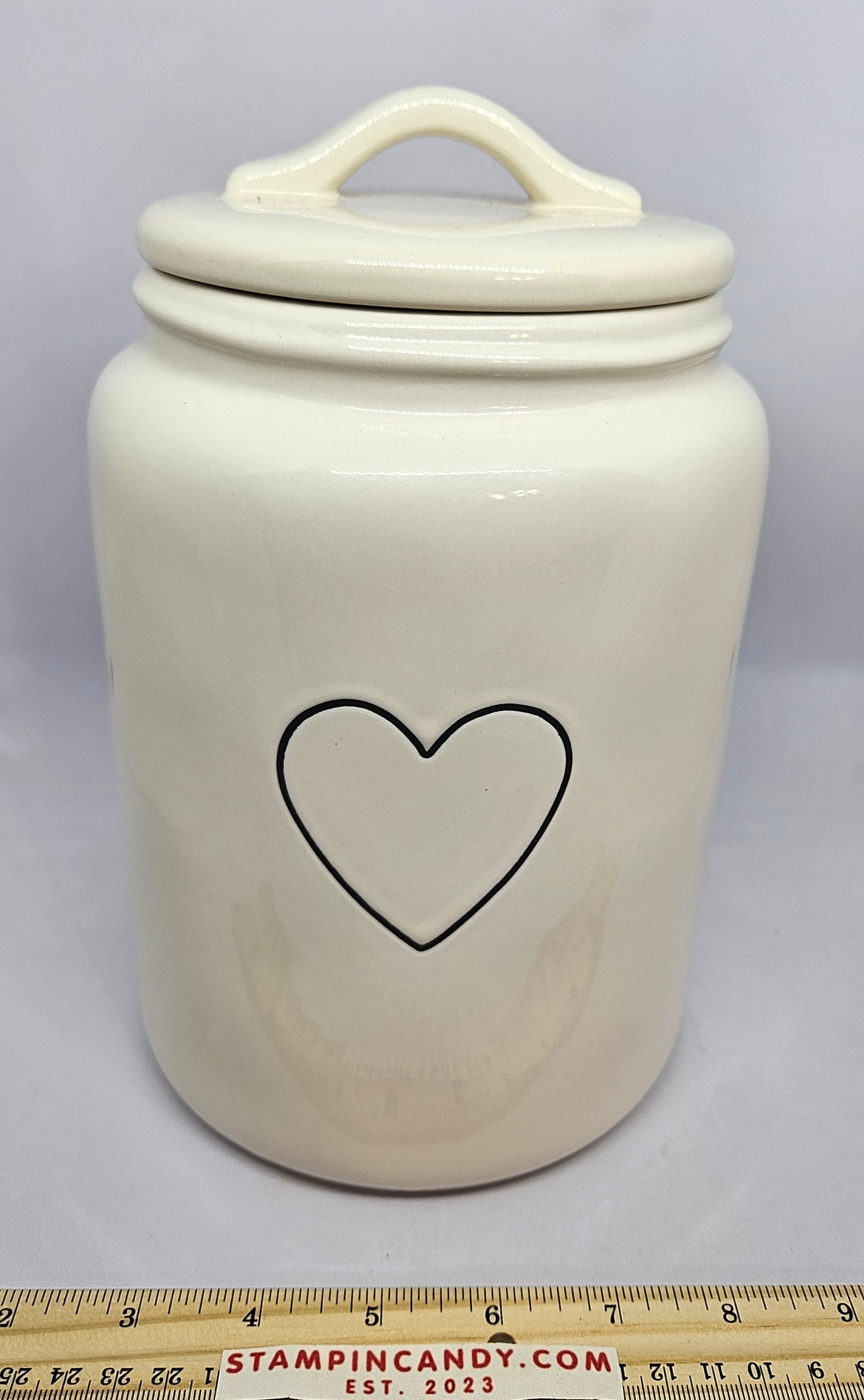 Rae Dunn Heart Canister / Cookie Jar