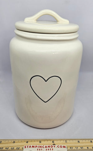 Rae Dunn Heart Canister / Cookie Jar