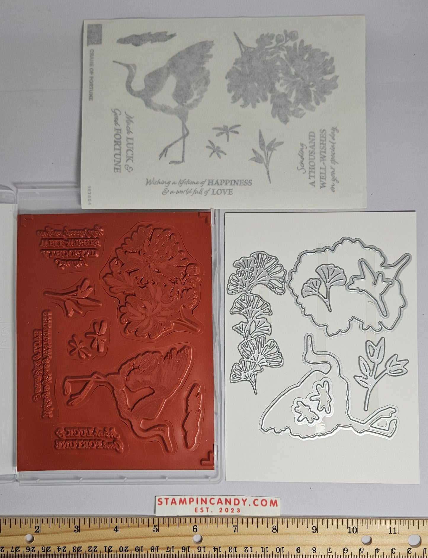 Stampin Up - Crane of Fortune with Dies