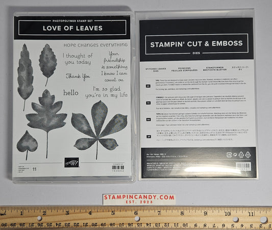 Stampin Up - Love of Leaves w/ Stitched Leaves Dies
