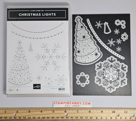 Stampin Up - Christmas Lights with Dies