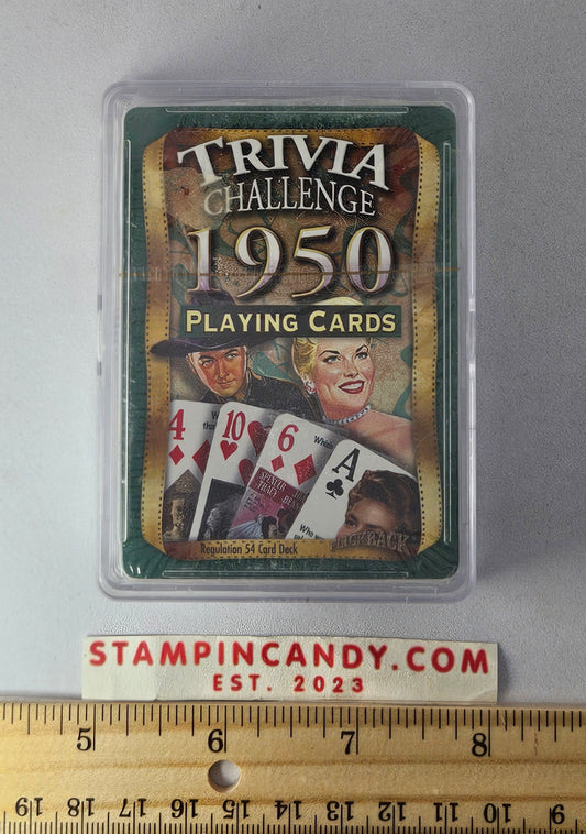 1950 - Flickback Trivia Challenge Playing Cards