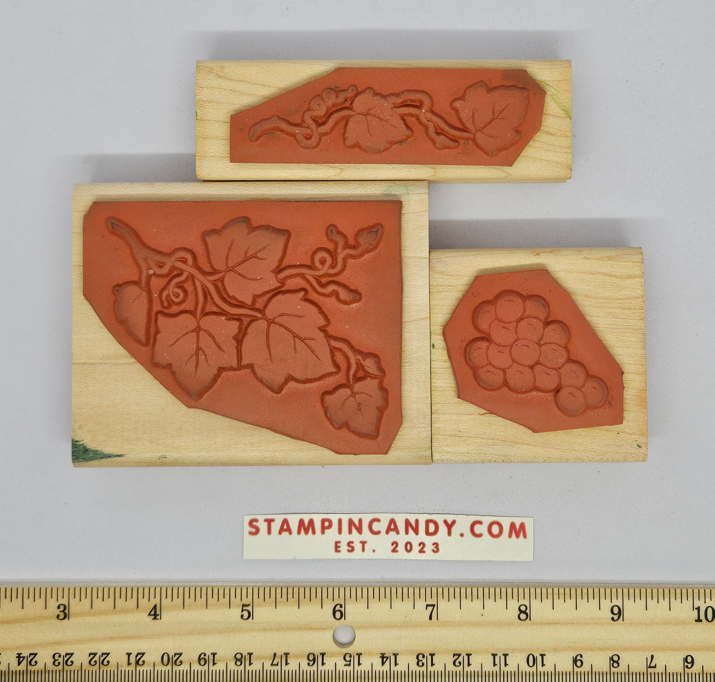 Decorative Grapes - Stampin Up 1996 *MISSING 1 STAMP*