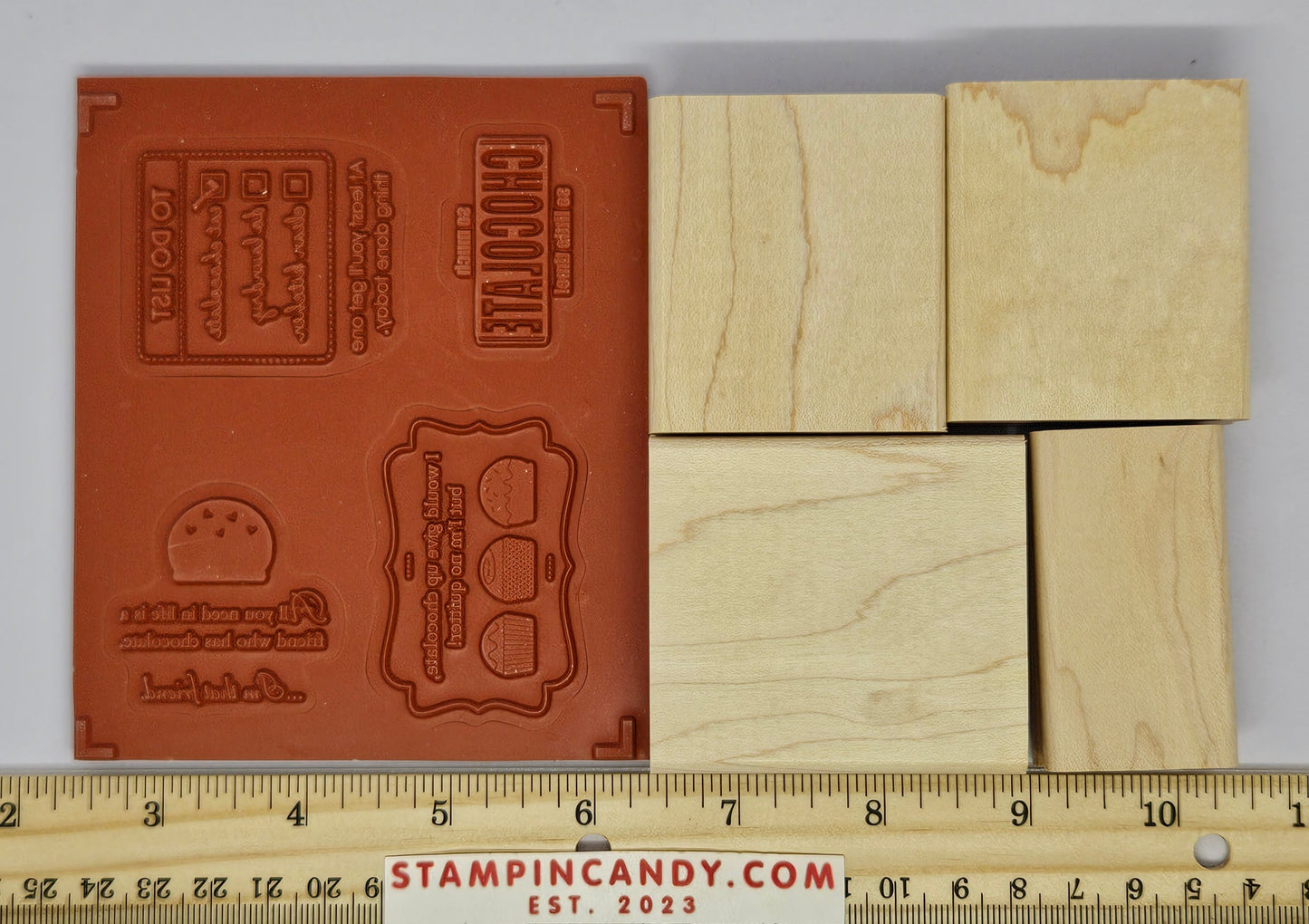 Stampin Up - Eat Chocolate (Wood Block)