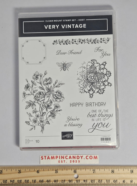 Stampin Up - Very Vintage *Missing 1 Stamp*