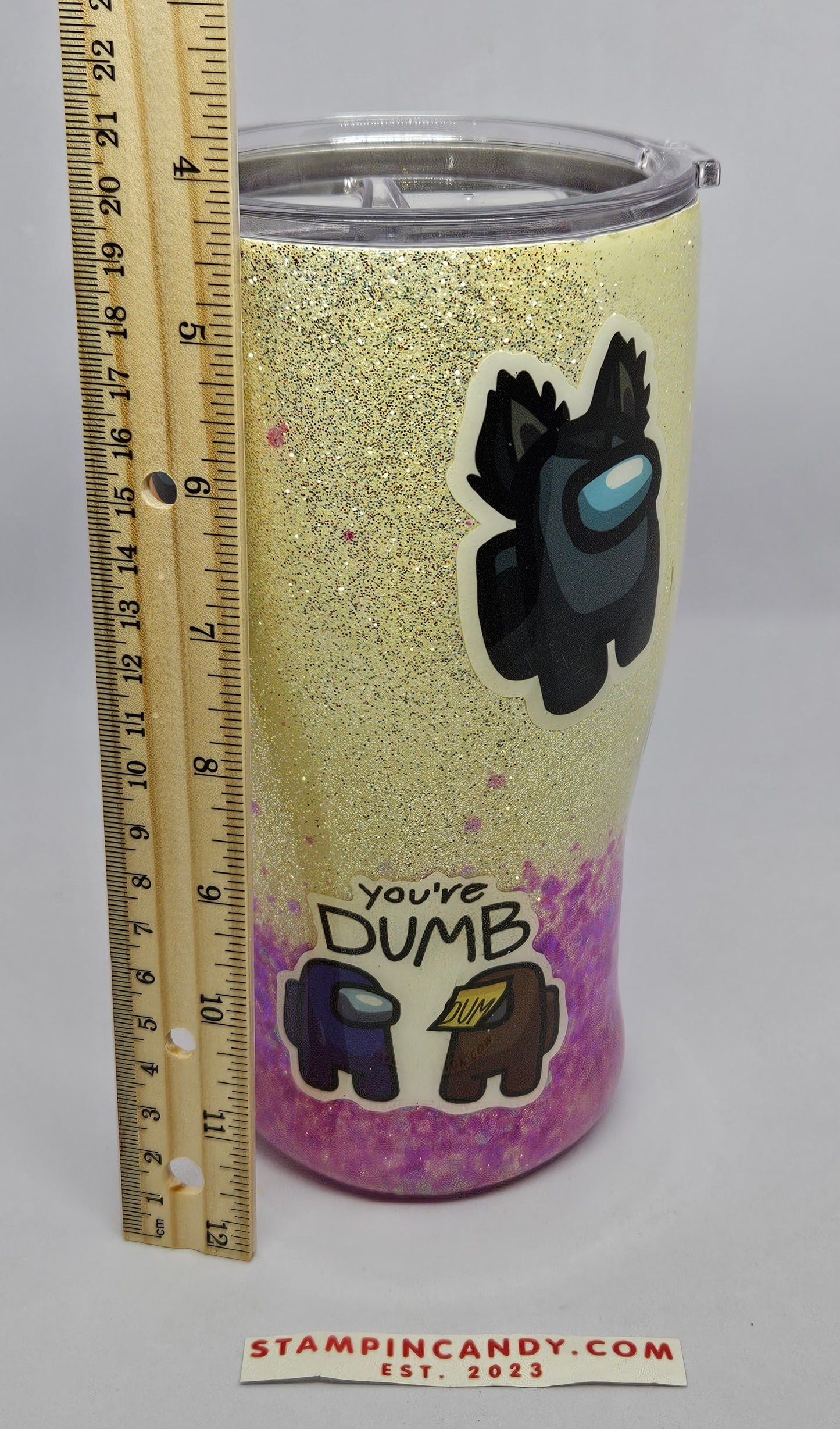 Among Us - Hand-Made Glitter Tumbler