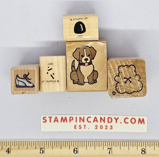 Dog / Gumdrop / Grass / Shoe / Teddy Bear Stamps