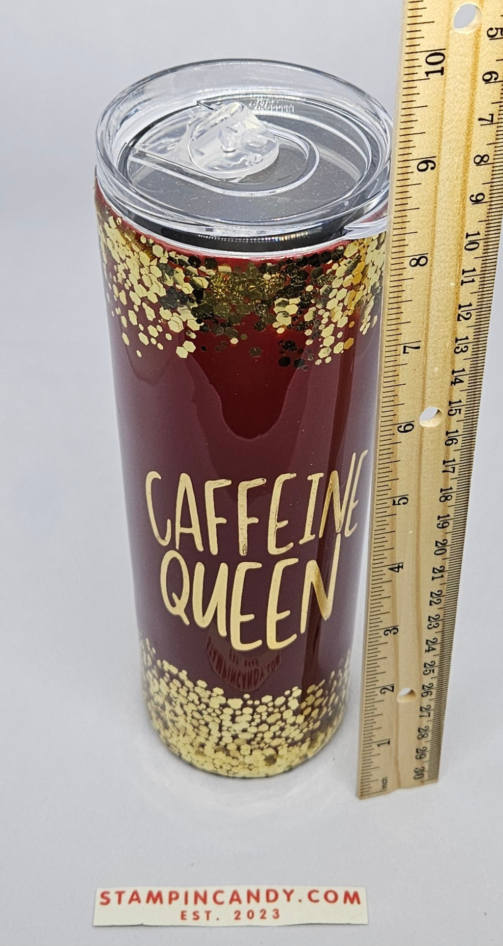Caffeine Queen Glitter Tumbler