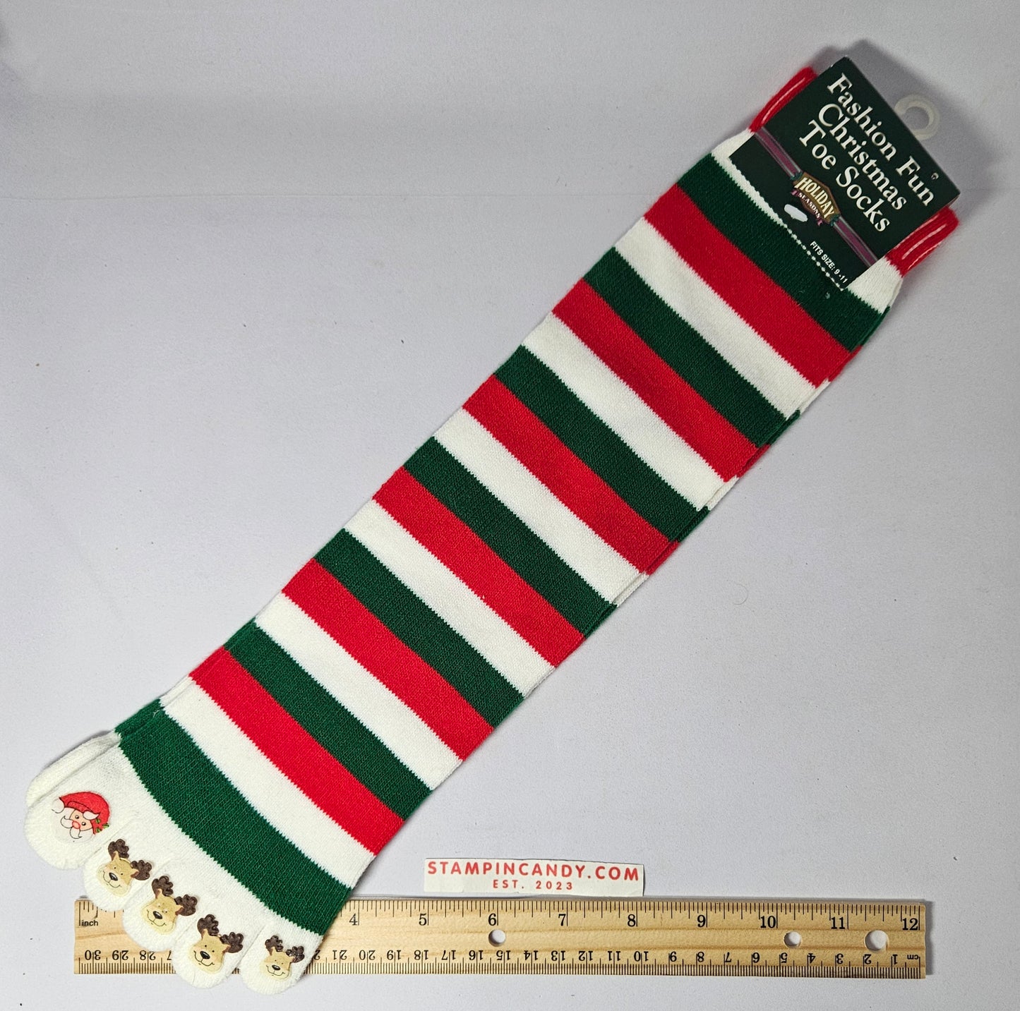 Christmas Toe Socks - Fashion Fun - W 9-11