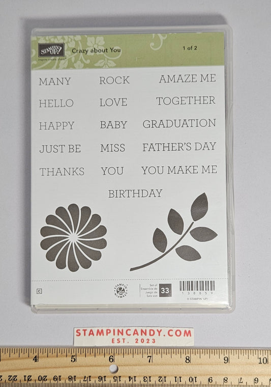 Stampin Up - Crazy About You *Set 1 of 2 ONLY*