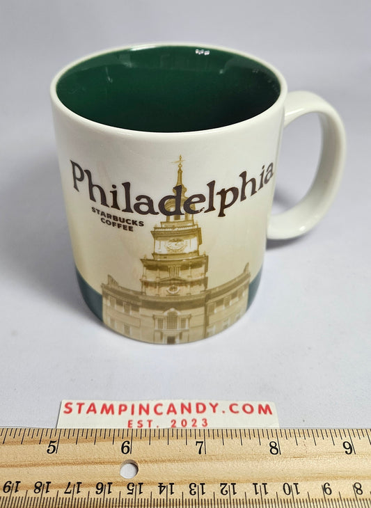 2011 Starbucks Philadelphia 16 oz Mug "Global Icon Collector Series"