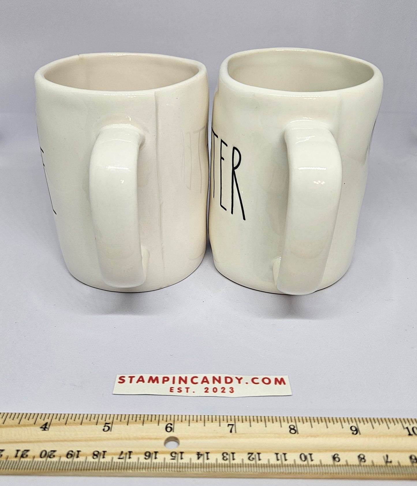 Rae Dunn - "Brave" and "Fighter" Mugs