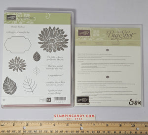 Stampin Up - Special Reason w/ Stylish Stems Dies *Missing 1 Small Leaf Die*