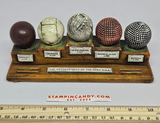 History of Golf / Golfball Desk Ornament