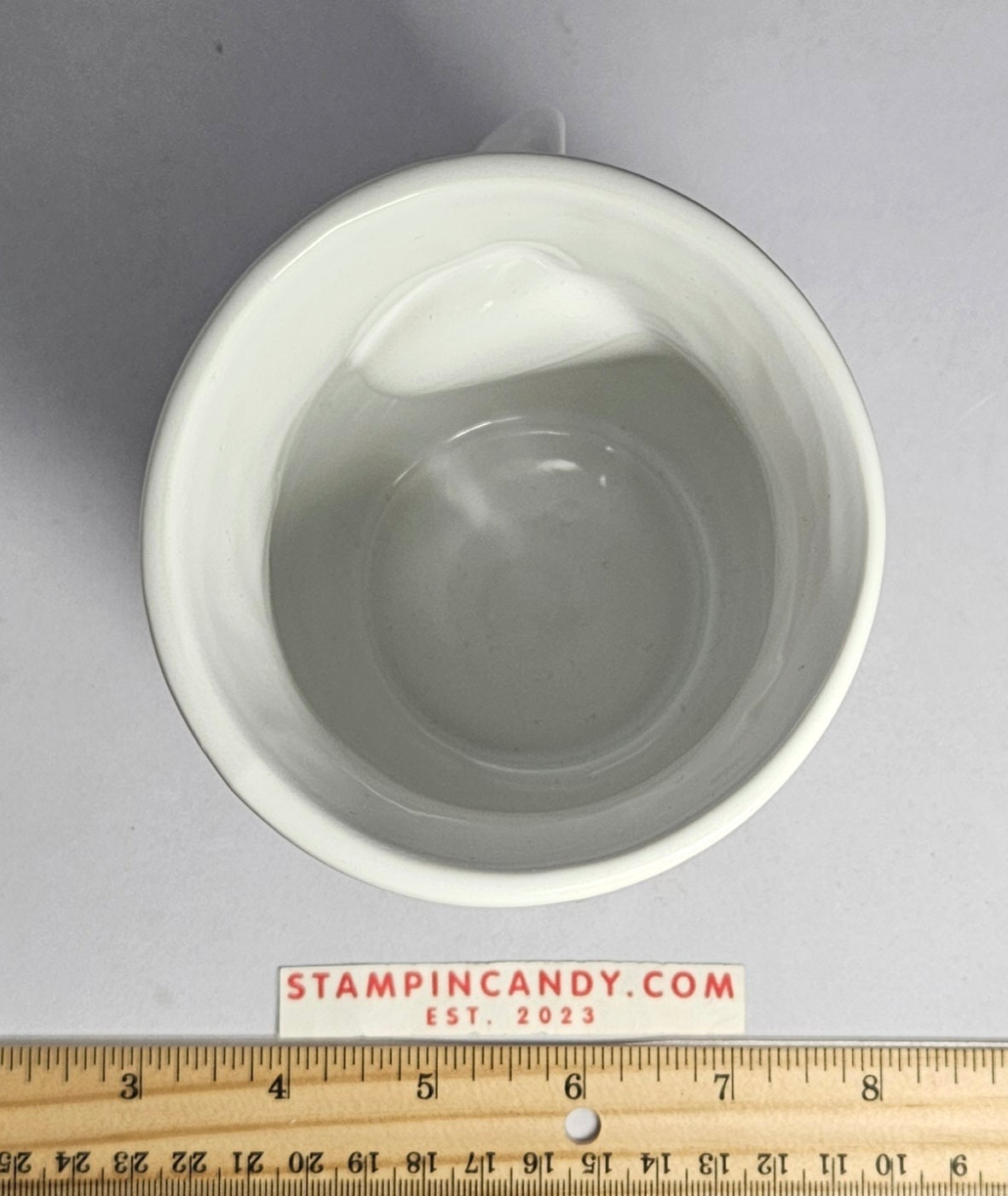 White High Relief Hand Warmer Sweater Pattern Mug