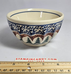 Polish Christmas Bowl - Boleslawiec Pottery