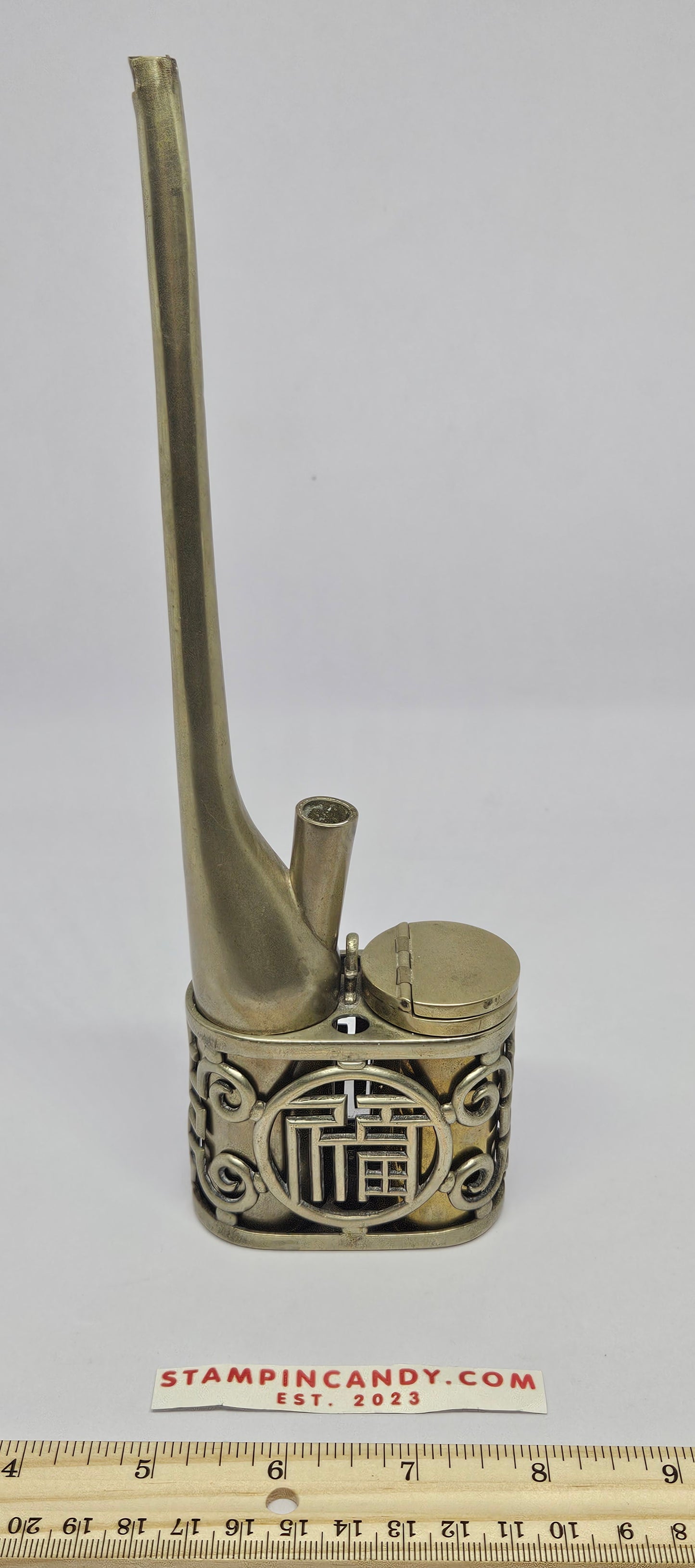 Vintage Chinese Nickel Water Pipe