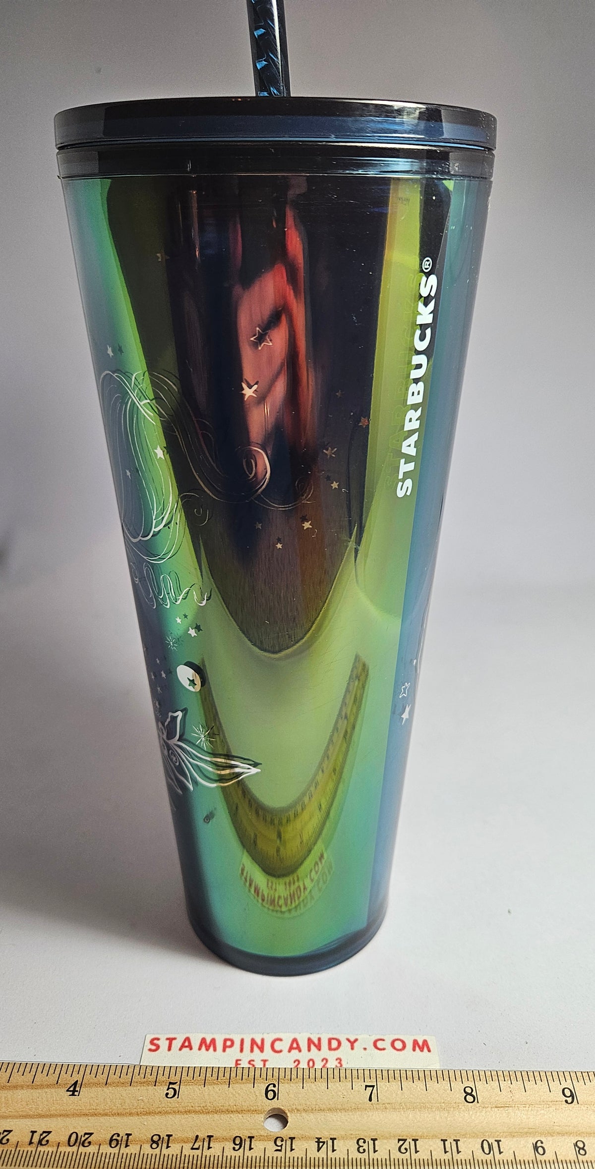 Starbucks 2022 - 16 oz Iridescent Mermaid/Siren Green Holographic Tumbler