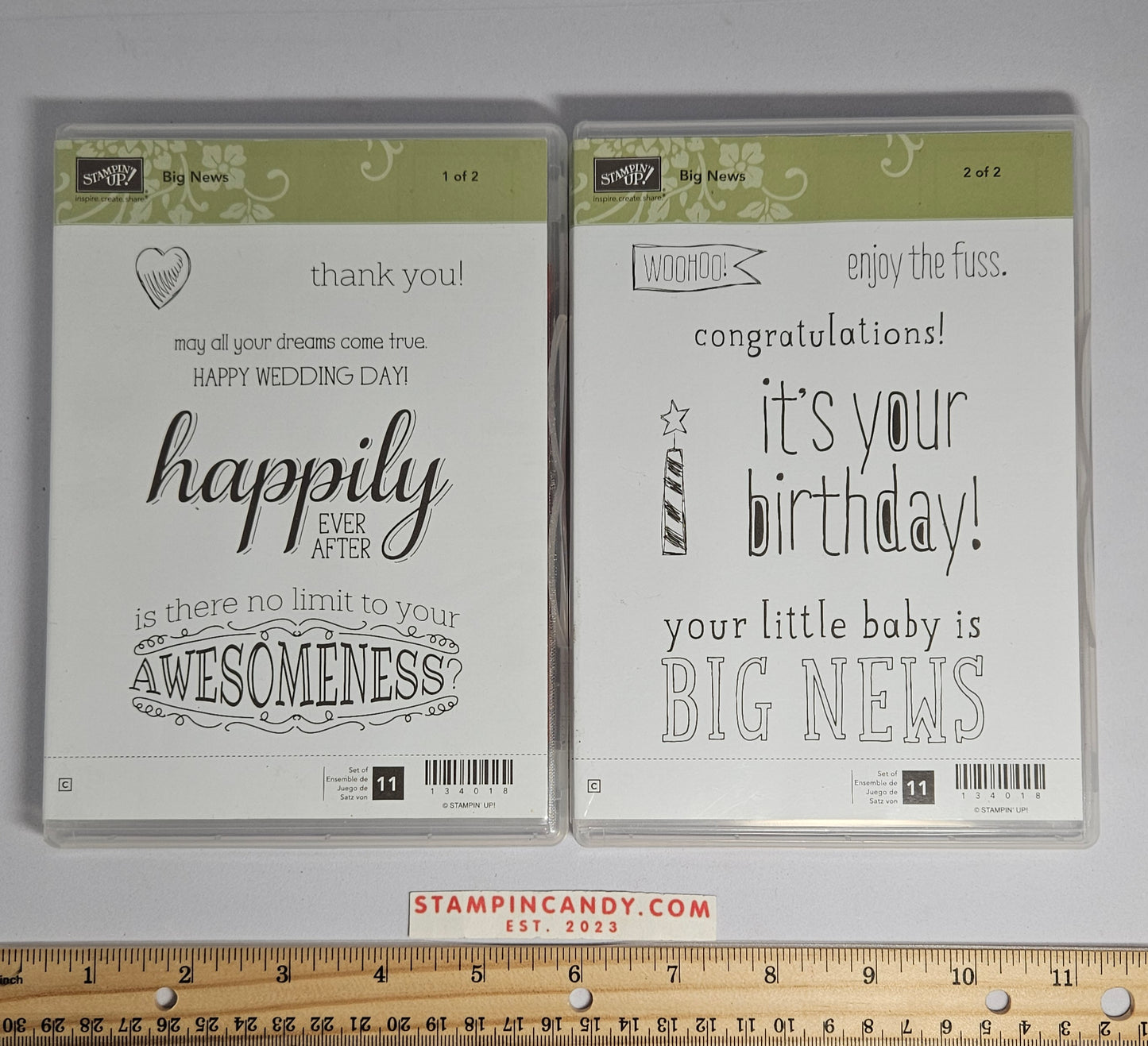 Stampin Up - Big News (Both Sets 1 and 2 of 2)