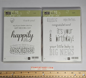 Stampin Up - Big News (Both Sets 1 and 2 of 2)