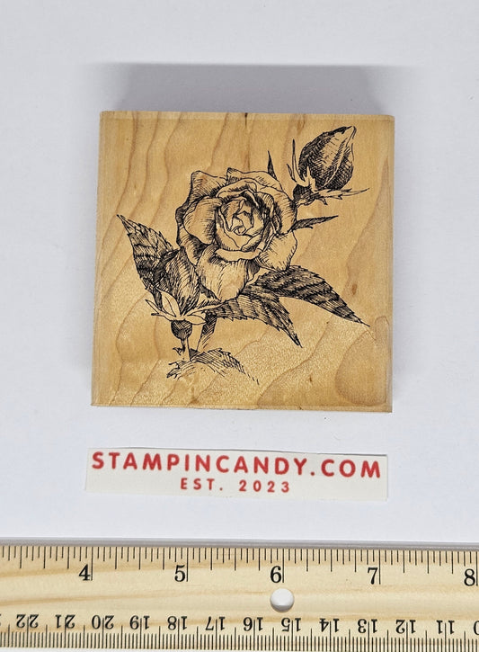 Impression Obsession E1332 - Rose Stamp