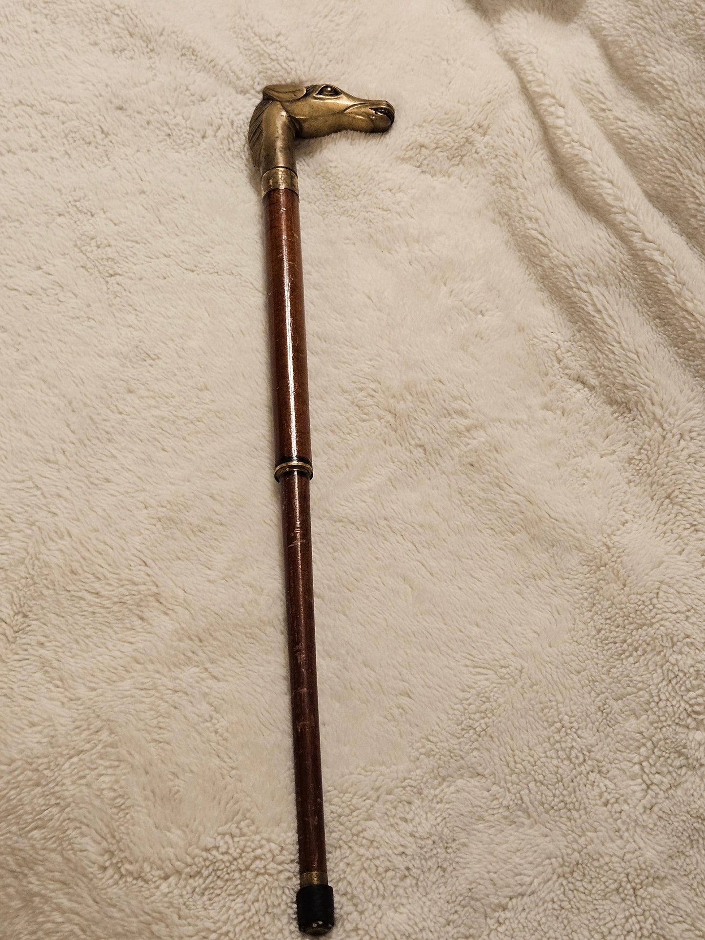 Brass Horse Head Cane