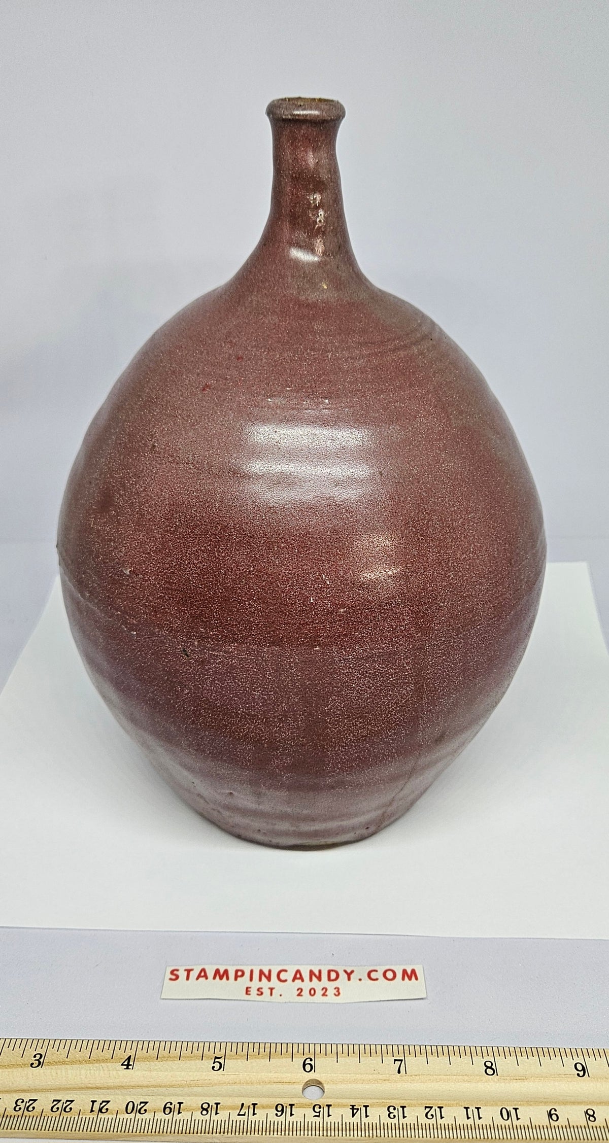Old Heavy Pottery Piece - Signed "FATT '67"