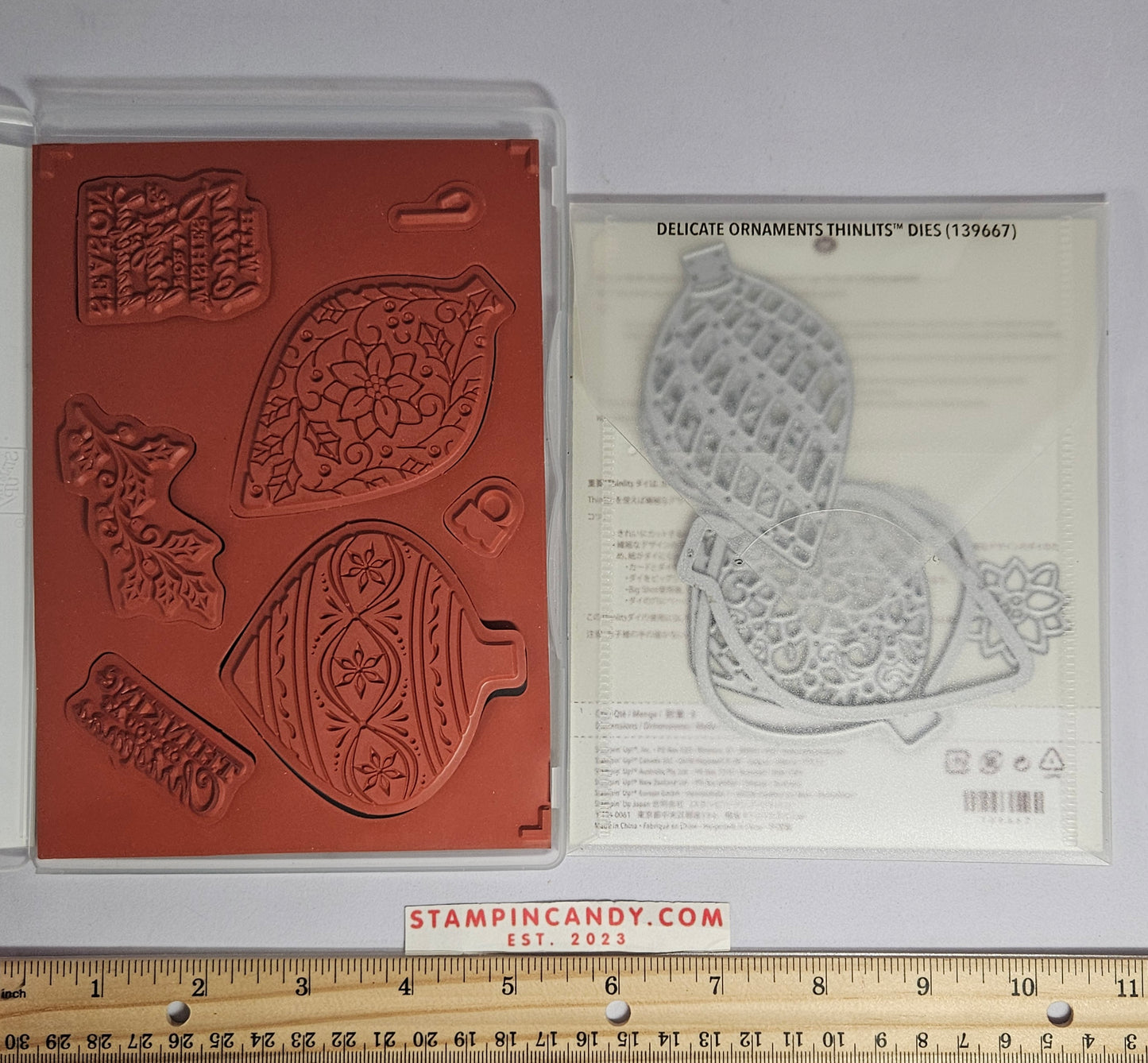 Stampin Up - Embellished Ornaments with Delicate Ornament Dies