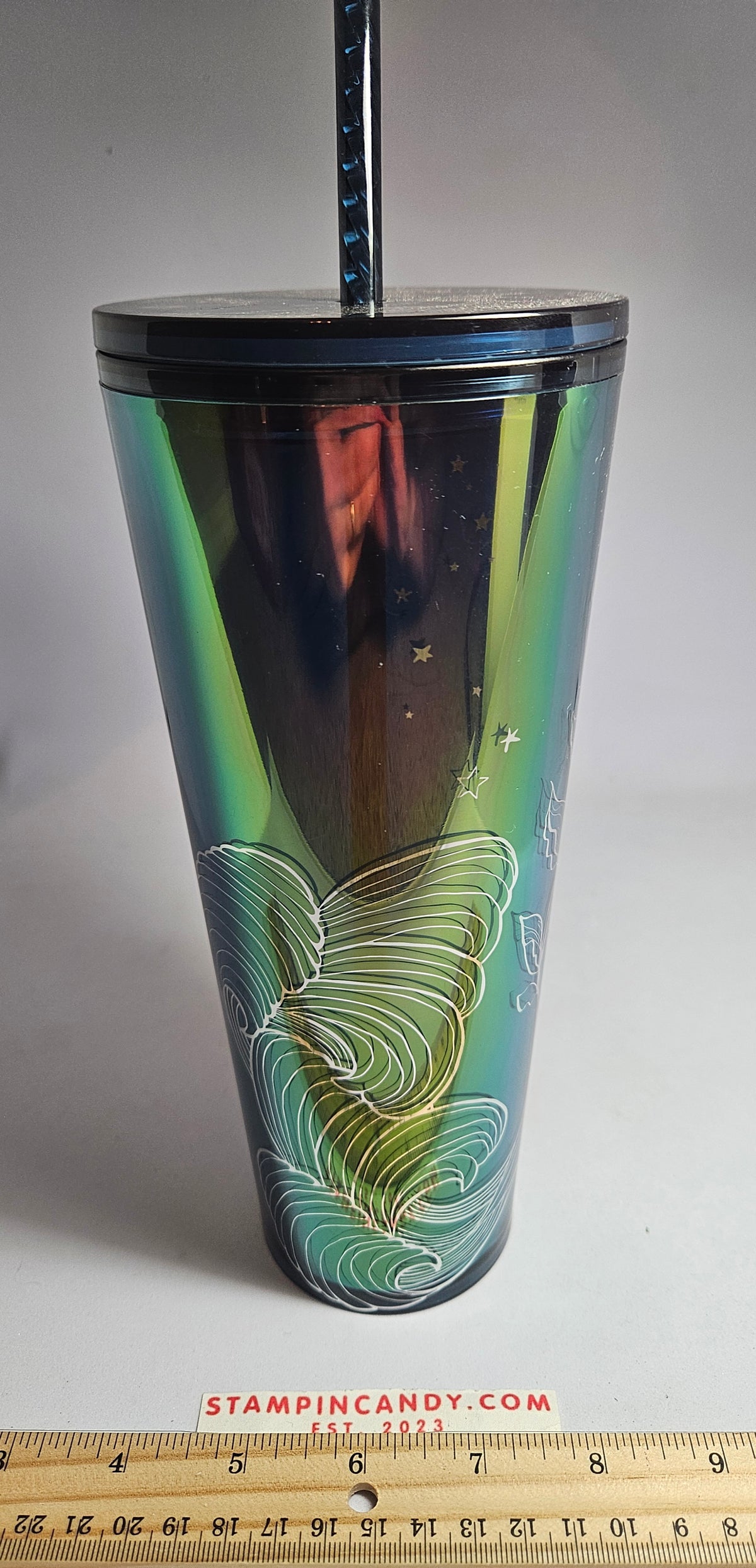 Starbucks 2022 - 16 oz Iridescent Mermaid/Siren Green Holographic Tumbler