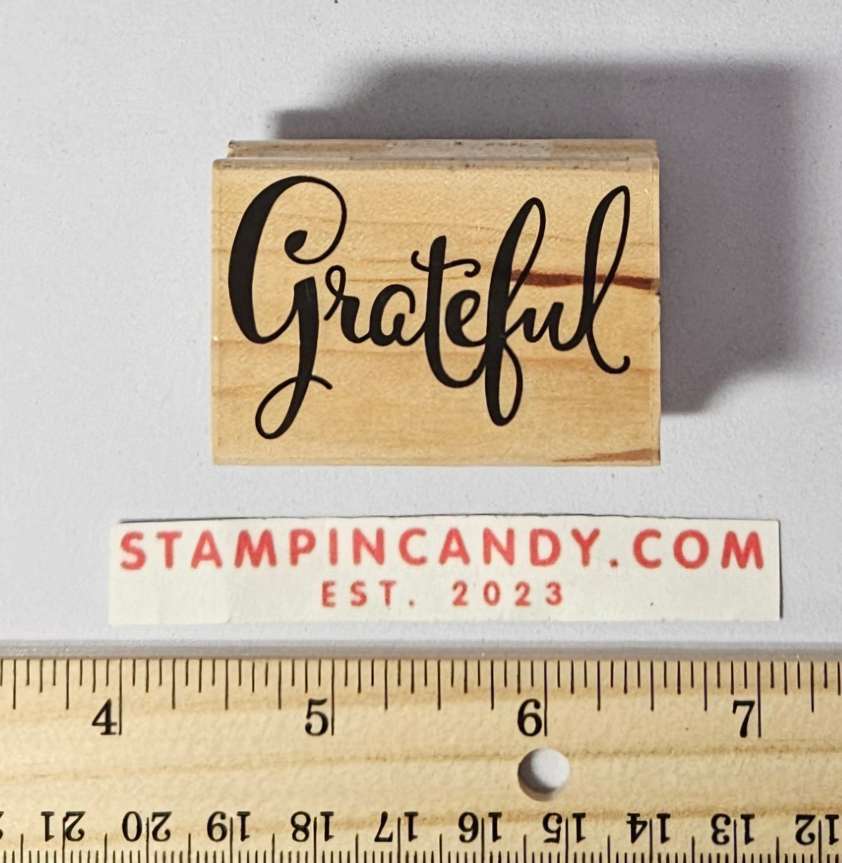 Handwritten "Grateful" Stamp - Hero Arts 2016 D6138