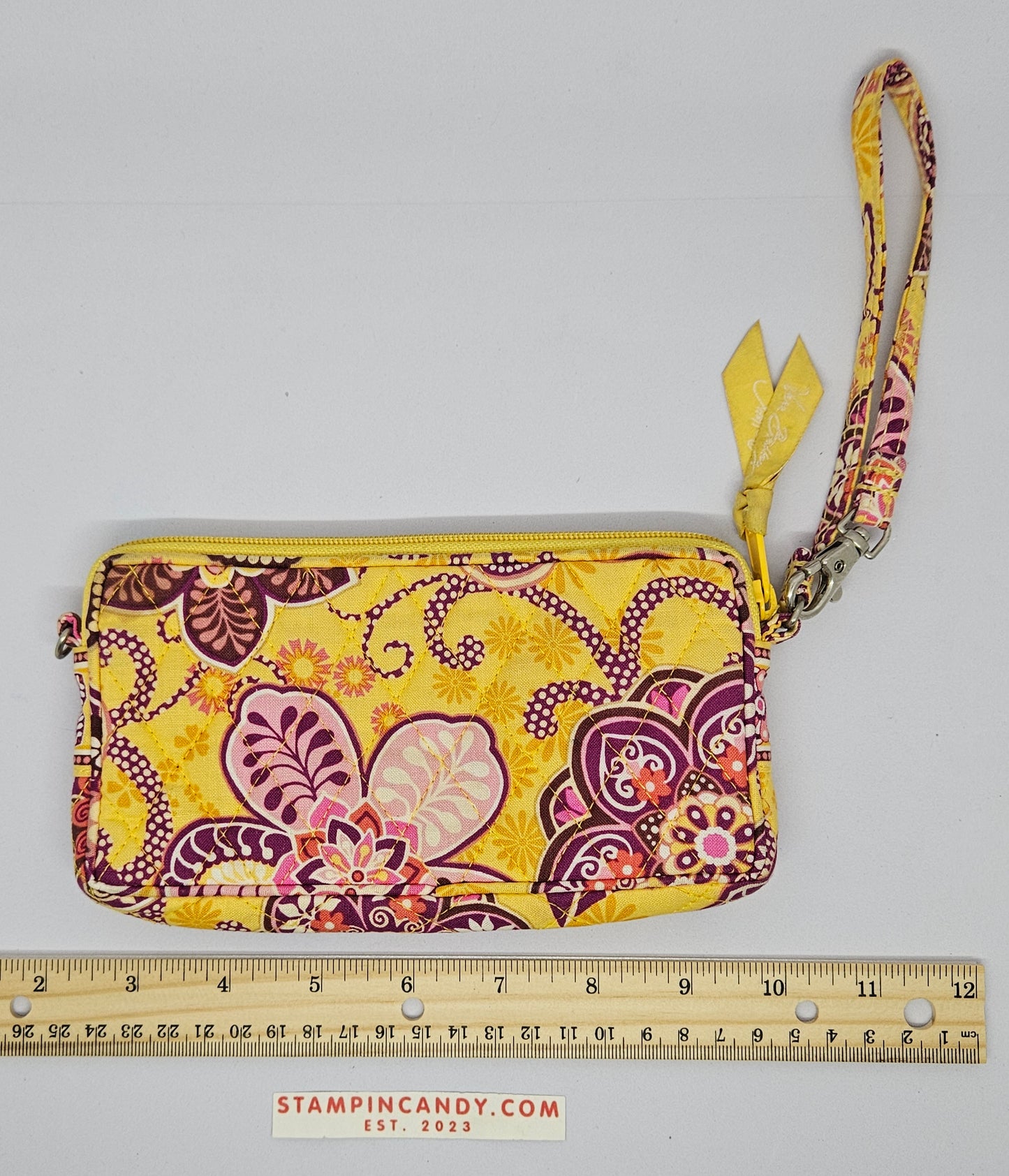 Vera Bradley Yellow/Pink Floral Design Wallet